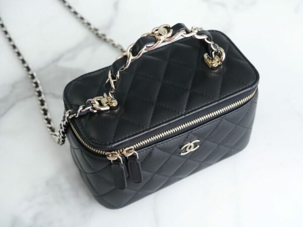 wsxc1742923623679_7 CHL 23k autumn and winter new "small double C" handle long box black 17cm