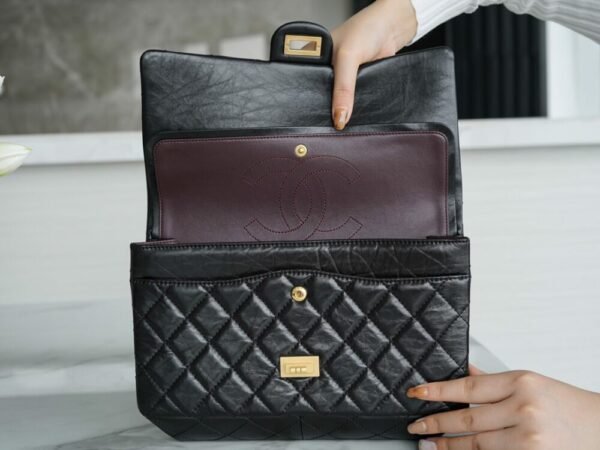 wsxc1742924965522_4 CHL 2.55 Large genuine leather black gold 28cm