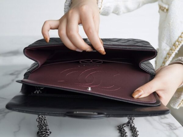 wsxc1742925109177_4 CHL 2.55 Small genuine leather black silver 24cm