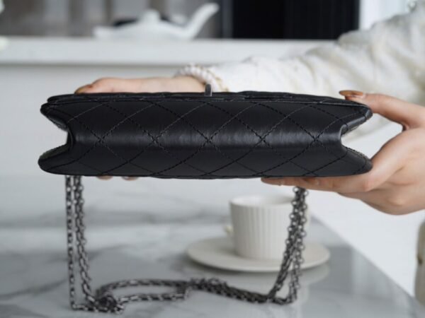 wsxc1742925109177_7 CHL 2.55 Small genuine leather black silver 24cm