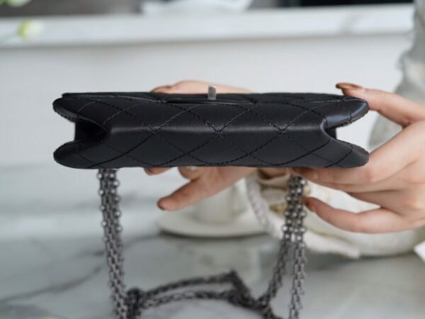 wsxc1742925566845_4 CHL 2.55 mini genuine leather black silver 20cm