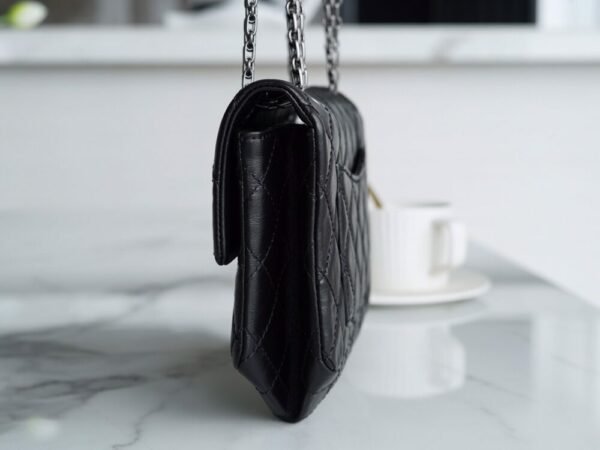 wsxc1742925566845_7 CHL 2.55 mini genuine leather black silver 20cm