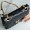 CHL 2.55 mini genuine leather black gold 20cm