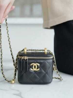 CHL Double Gold Ball Mini Box Bag 11cm