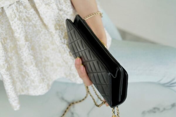 CHL Double gold beads woc black 19.2cm