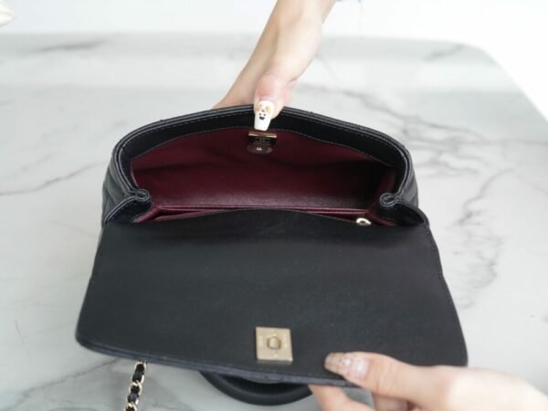 wsxc1742929231600_4 CHL coco handle small size leather handle black gold 24cm