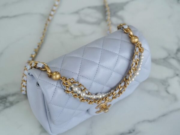 wsxc1742929695615_8 CHL 24p Pearl necklace Fatty Fang light gray blue 17cm