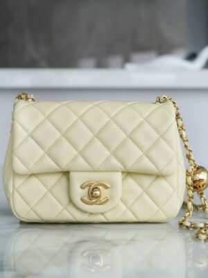 CHL Metal ball square fat man genuine leather chicken yellow 18cm