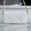CHL 23k Autumn Winter Series 19 Wide Shoulder Strap Baguette Bag White 17.5cm