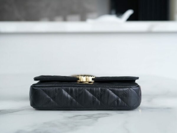 CHL 23k Autumn Winter Series 19 Wide Shoulder Strap Baguette Bag black 17.5cm