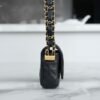 CHL 23k Autumn Winter Series 19 Wide Shoulder Strap Baguette Bag black 17.5cm