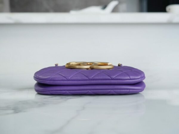 wsxc1742932320154_5 CHL 24c Retro Big Logo Messenger Bag Purple 21cm