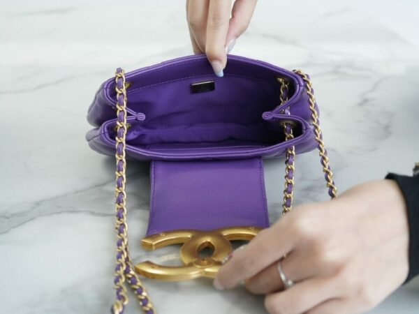 wsxc1742932320154_8 CHL 24c Retro Big Logo Messenger Bag Purple 21cm