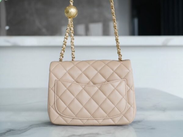 CHL 23k Metal Ball Square Fatty Apricot 18cm