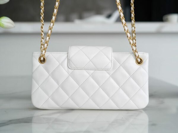 CHL 24c original lambskin retro big logo baguette bag 24cm