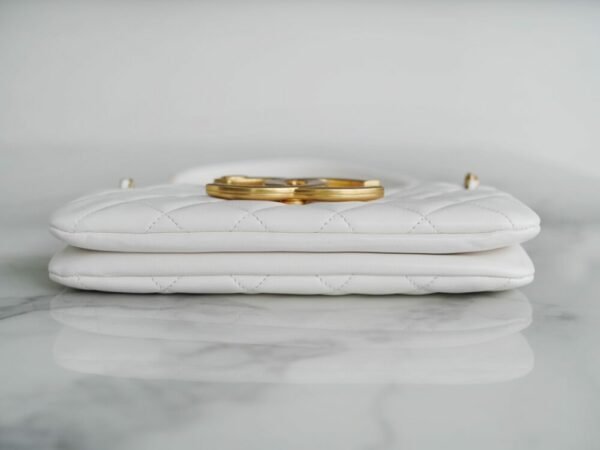 CHL 24c original lambskin retro big logo baguette bag 24cm