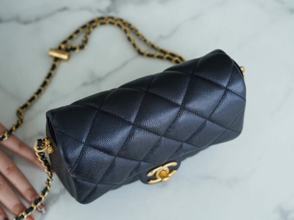 CHL 21/22 Autumn and Winter New Bullet Shell Square Fat Man Pearlescent Black Blue 19cm