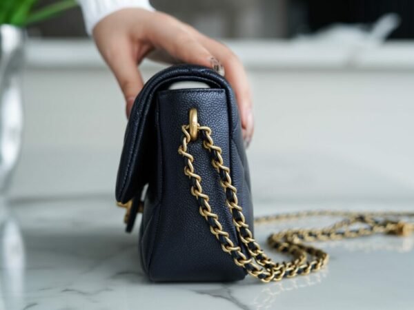 CHL 21/22 Autumn and Winter New Bullet Shell Square Fat Man Pearlescent Black Blue 19cm