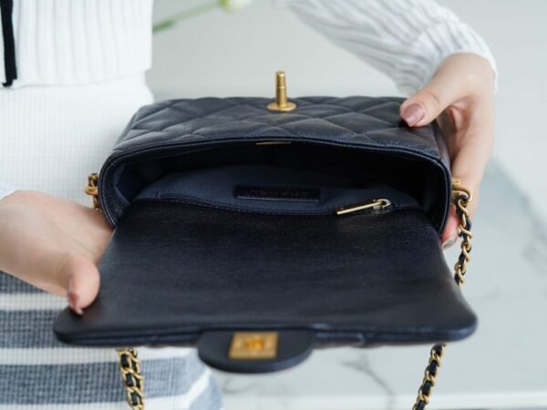 CHL 21/22 Autumn and Winter New Bullet Shell Square Fat Man Pearlescent Black Blue 19cm