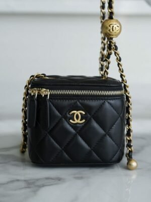 CHL Metal Ball Series Mini Box Bag Black 11cm