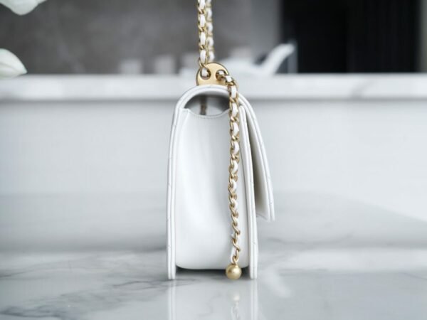 CHL 24c original calfskin double gold ball 22cm white