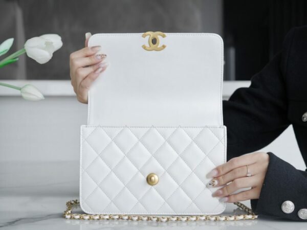 CHL 24c original calfskin double gold ball 22cm white