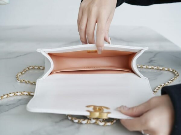 CHL 24c original calfskin double gold ball 22cm white