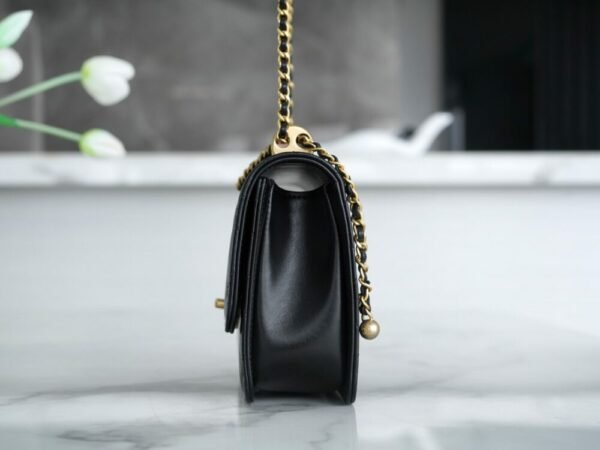 CHL 24c original calfskin double gold ball 22cm black