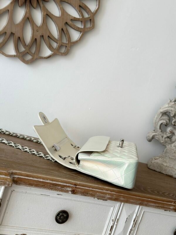 CHL Pearlescent CF chain flap bag Imported sheepskin 25.5cm 1112