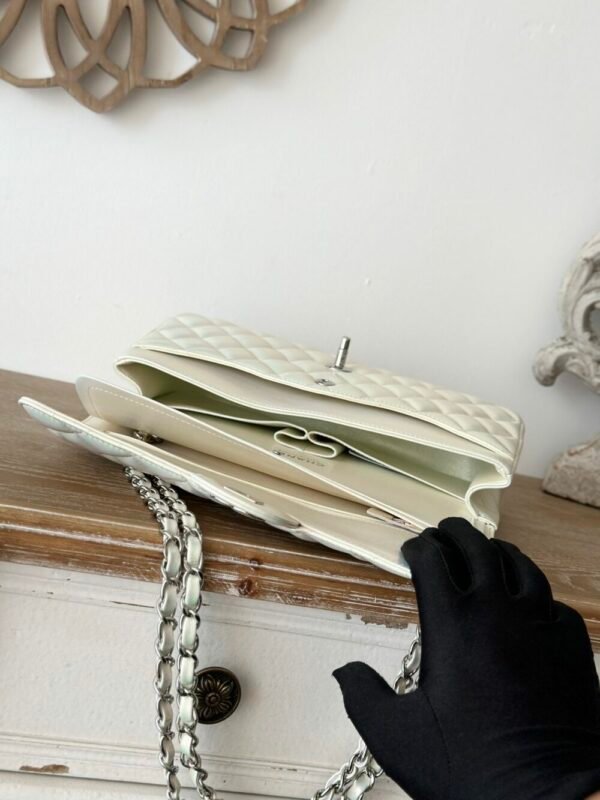 CHL Pearlescent CF chain flap bag Imported sheepskin 25.5cm 1112