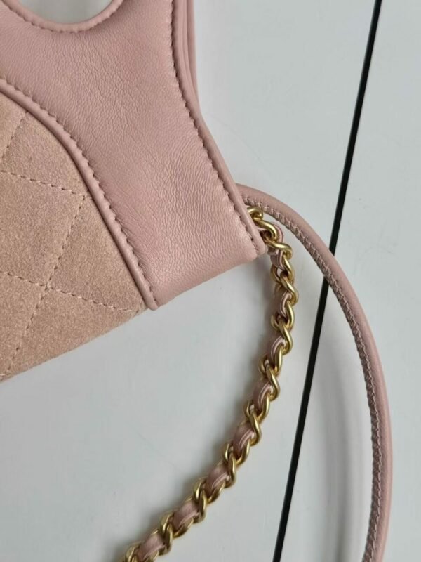 CHL Ohanel 25P mini 31bag pink suede 23cm