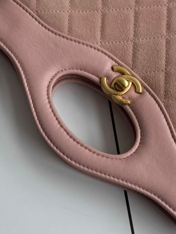 CHL Ohanel 25P mini 31bag pink suede 23cm