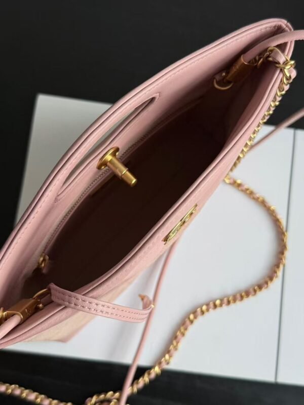 CHL Ohanel 25P mini 31bag pink suede 23cm