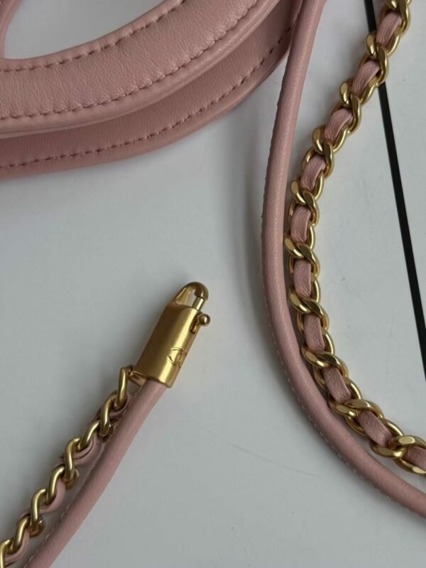 CHL Ohanel 25P mini 31bag pink suede 23cm