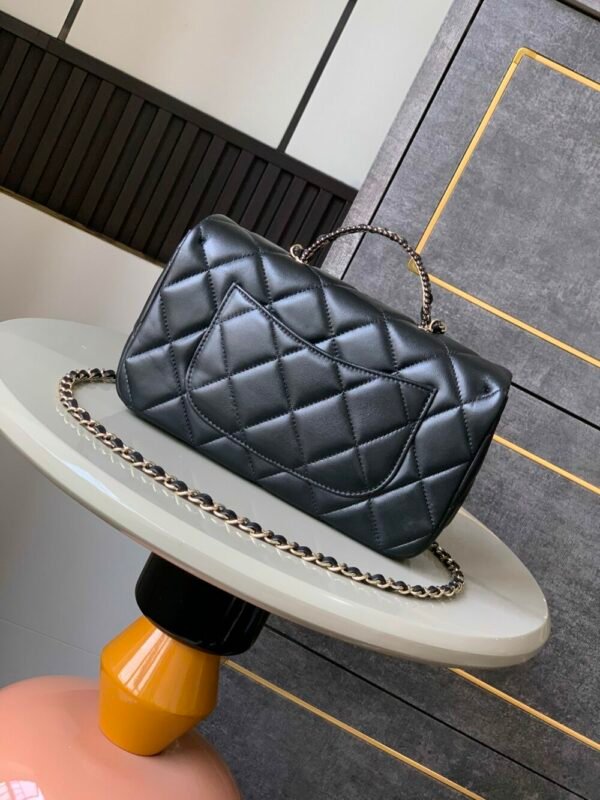 CHL OHANEL 25P CF pearl bag inlaid with diamond handle large mini 23.5cm 5368