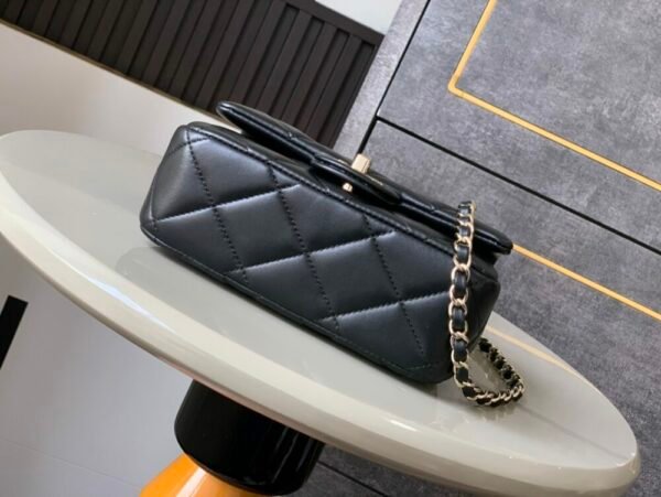 CHL OHANEL 25P CF pearl bag inlaid with diamond handle large mini 18.5cm 5367