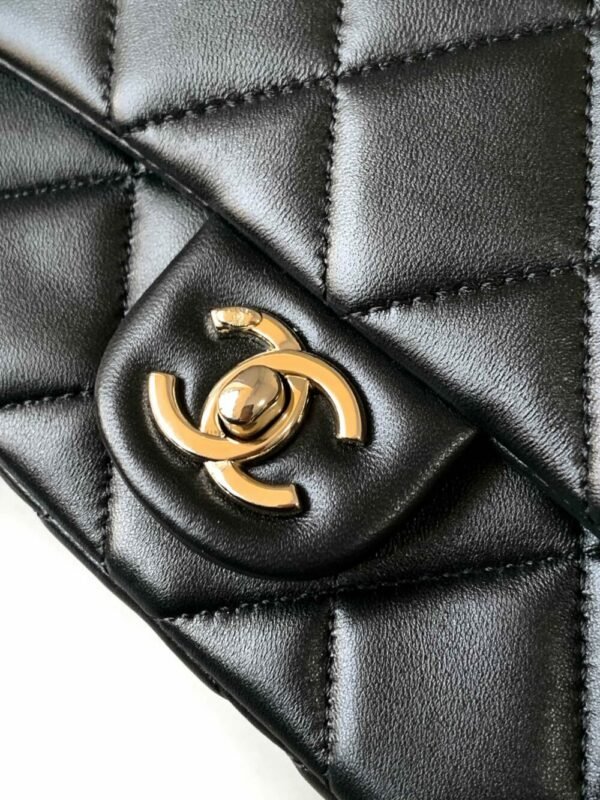 CHL OHANEL 25P CF pearl bag inlaid with diamond handle large mini 18.5cm 5367