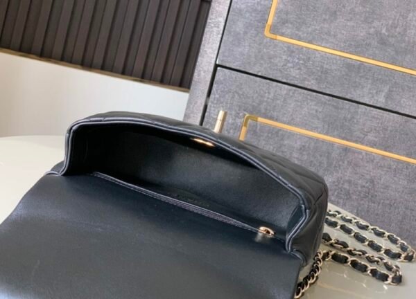 CHL OHANEL 25P CF pearl bag inlaid with diamond handle large mini 18.5cm 5367