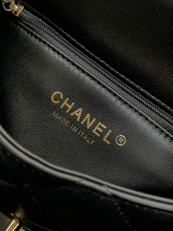 CHL OHANEL 25P CF pearl bag inlaid with diamond handle large mini 18.5cm 5367