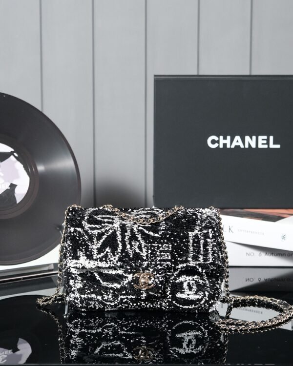 CHL 24b bow sequin bag 21cm