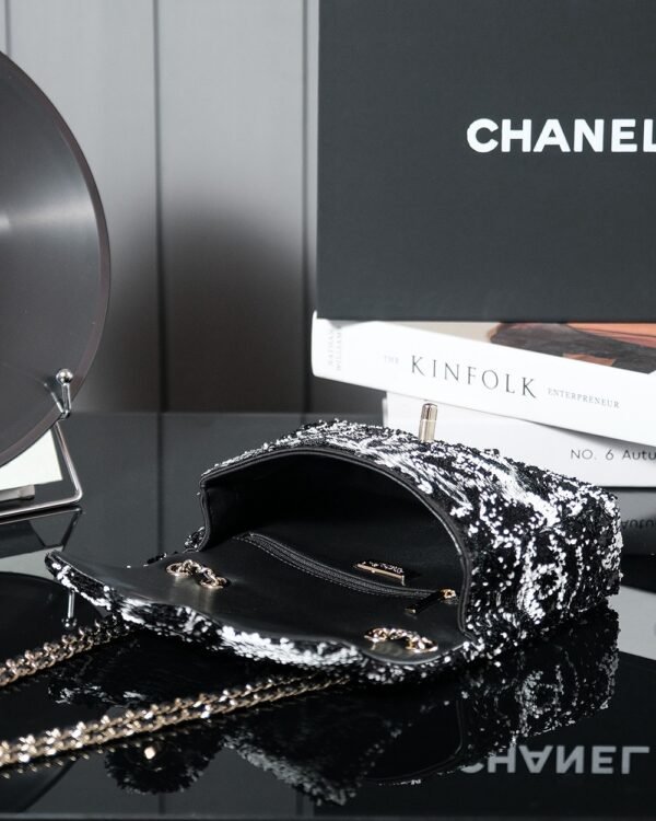 CHL 24b bow sequin bag 21cm