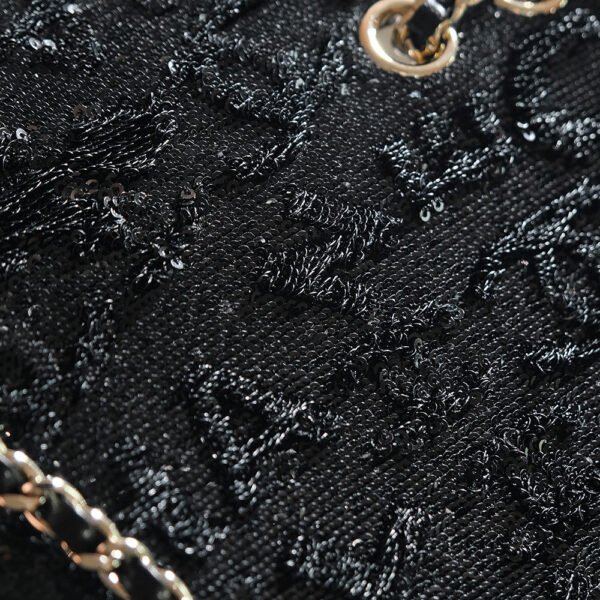 CHL 24k sequin logo beaded bag autumn and winter 20cm cf