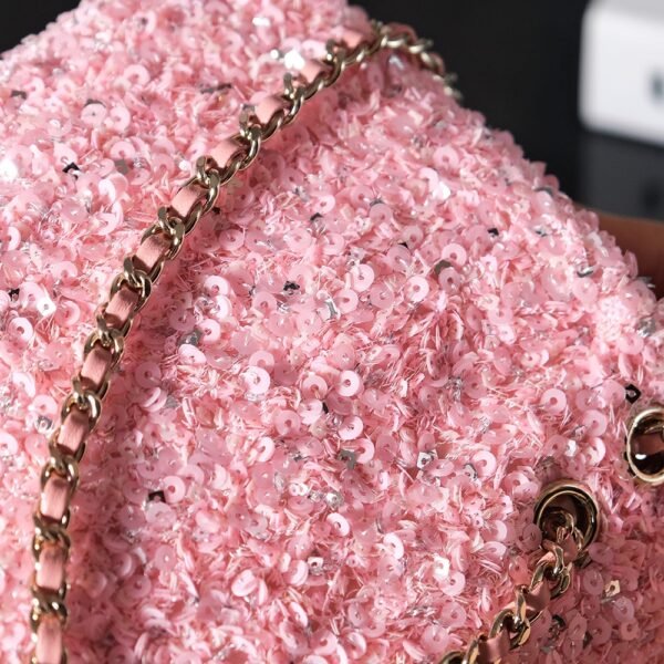 CHL 24k sequin logo beaded bag autumn and winter 20cm cf