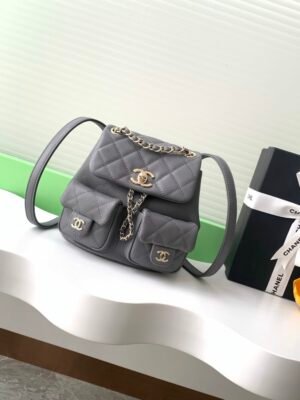 CHL 23A Cowhide Little Frog Backpack AS3787 17.5cm