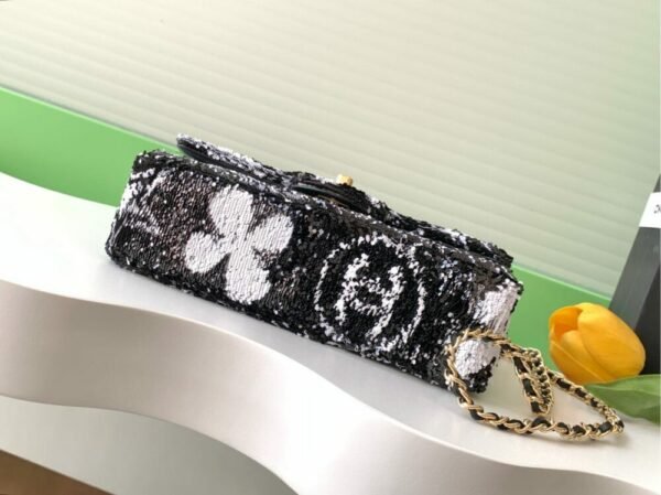 CHL 24S black and white color sequins cf sequins AS4561 21cm