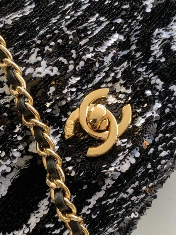 CHL 24S black and white color sequins cf sequins AS4561 21cm