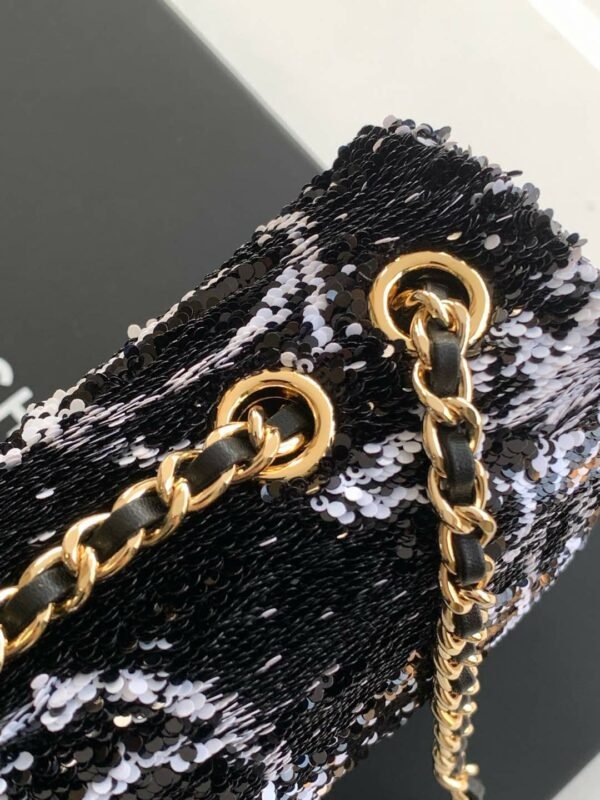 CHL 24S black and white color sequins cf sequins AS4561 21cm