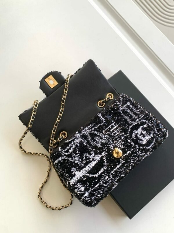 CHL 24S black and white color sequins cf sequins AS4561 21cm