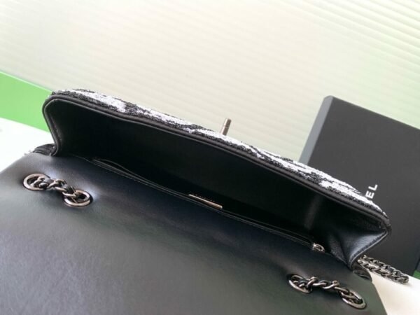 CHL Limited edition sequin black and white wave CF AS2407 25cm