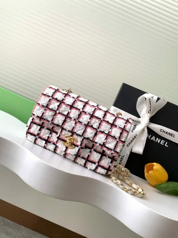 CHL 25c pink and white grid large mini cf  AS1116 20cm